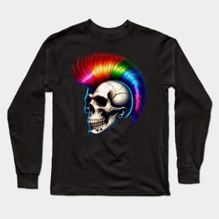 Rainbow Mohawk Long Sleeve T-Shirt